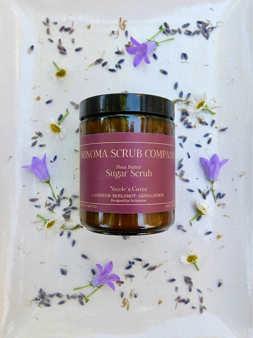 Shea Butter Sugar Scrub- Nicole's Cuvee 8oz
