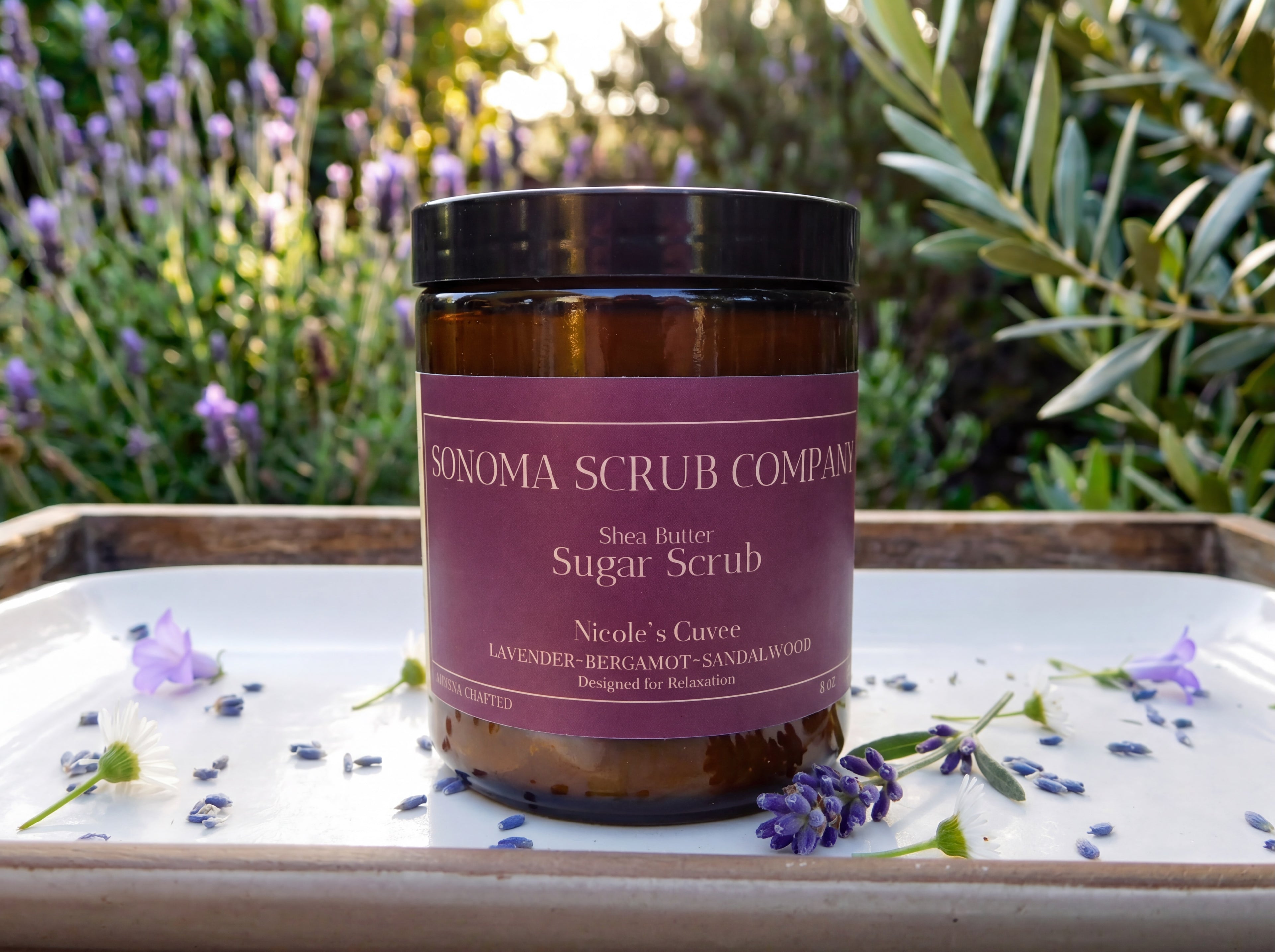Shea Butter Sugar Scrub- Nicole's Cuvee 8oz